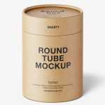 Paper tube mockup / paper / metallic / kraft - Free PSD Download Paper tube mockup / paper / metallic / kraft