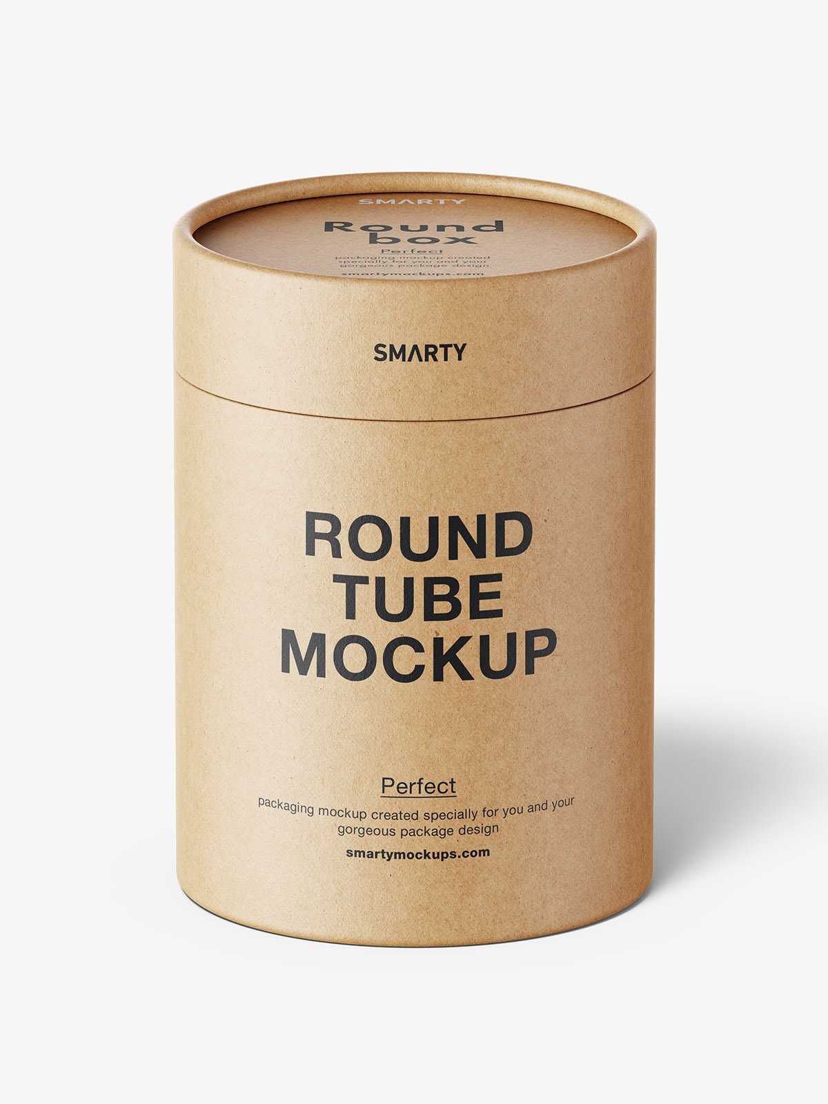 Paper tube mockup / paper / metallic / kraft