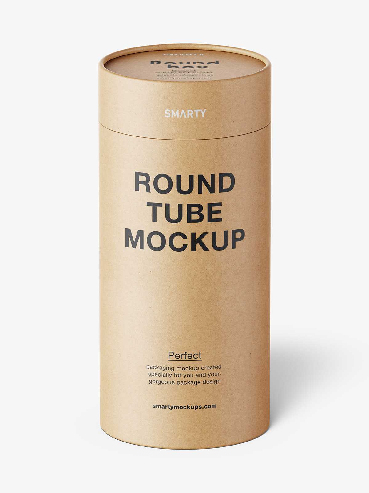Paper tube mockup / paper / metallic / kraft