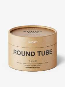 Paper tube mockup / paper / metallic / kraft
