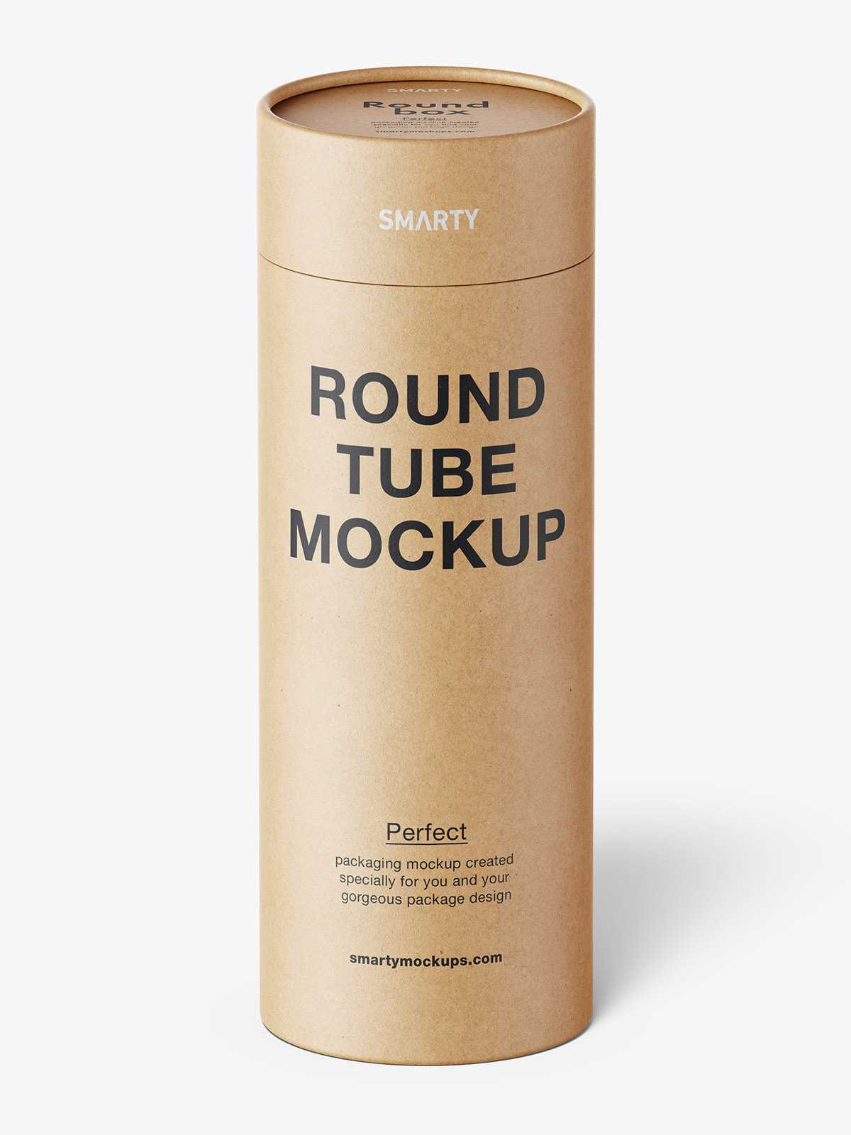 Paper tube mockup / paper / metallic / kraft