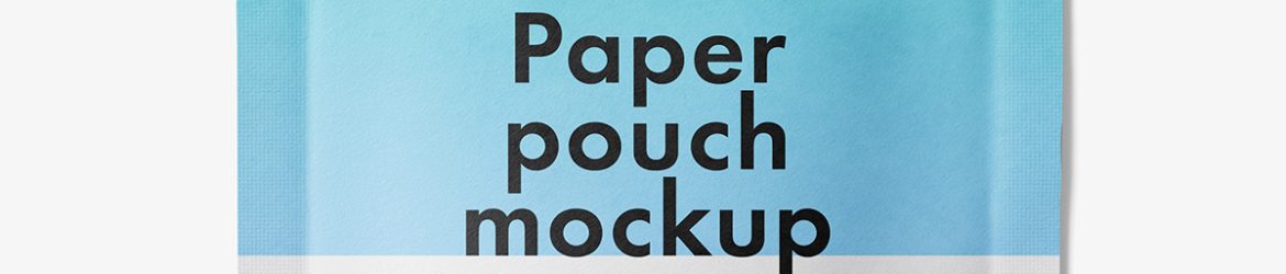 Paper zipper pouch mockup / matt Paper zipper pouch mockup / matt