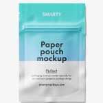 Paper zipper pouch mockup / matt - Free PSD Download Paper zipper pouch mockup / matt