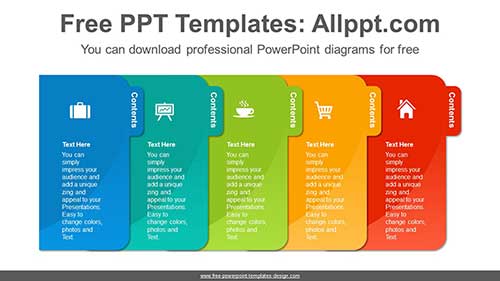 Paperwork File Banner PowerPoint Diagram