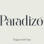 Paradizo Serif Font - Fonte Grátis Paradizo Serif Font