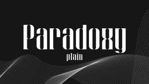 Paradoxy Plain Font › Fontesk