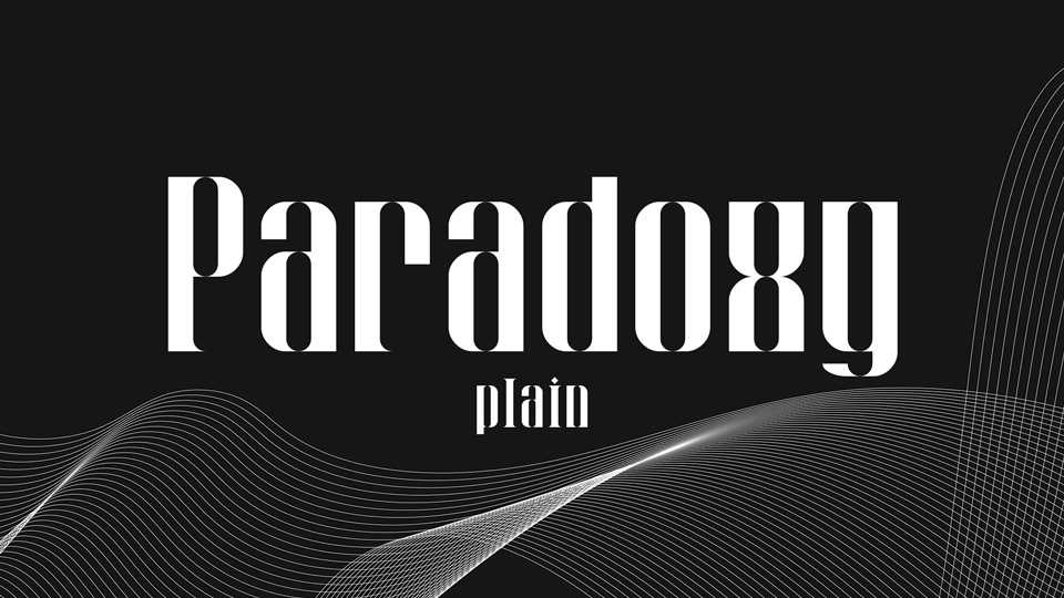 Paradoxy Plain Font › Fontesk