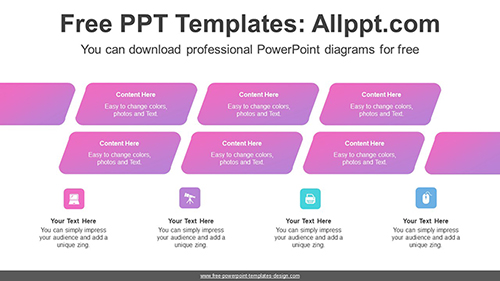 Parallelogram Banner PowerPoint Diagram Template