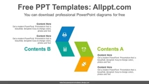 Parallelogram collation PowerPoint Diagram Template
