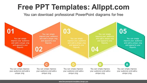 Parallelogram Matrix PowerPoint Diagram Template
