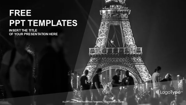 Paris France Travel-PPT Templates