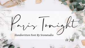Paris Tonight Script Font › Fontesk