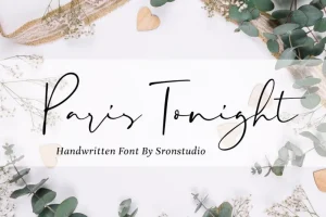 Paris Tonight Signature Font