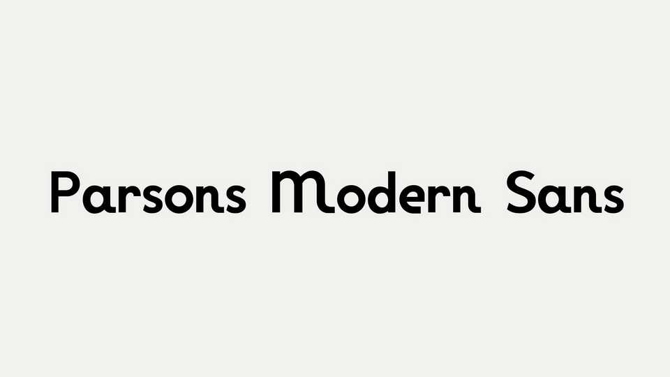 Parsons Modern Sans Font › Fontesk