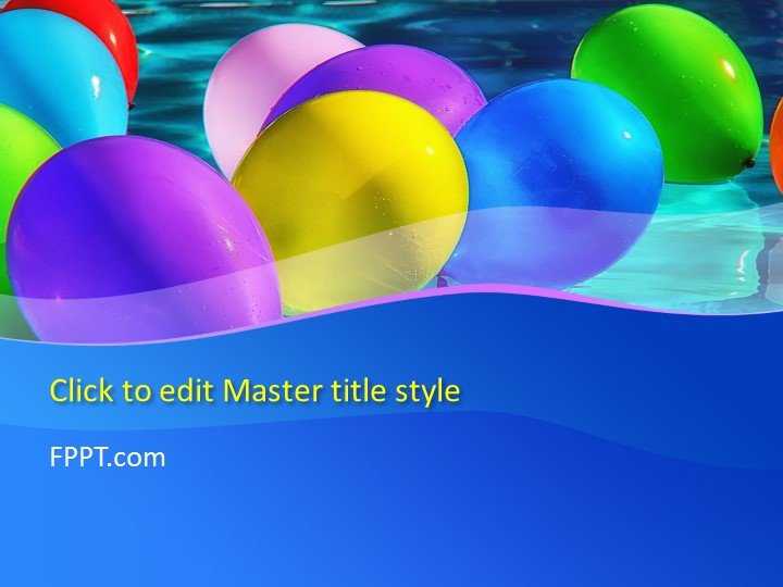 Party Balloons PowerPoint Template
