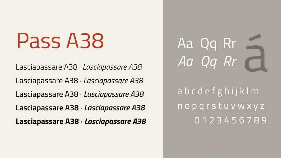 Pass A38 Font Family › Fontesk