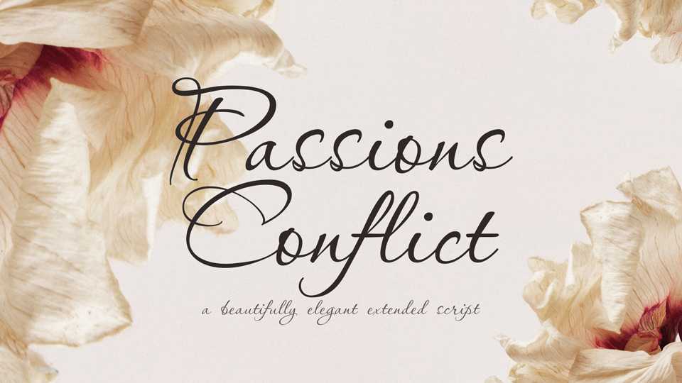 Passions Conflict Script Font › Fontesk