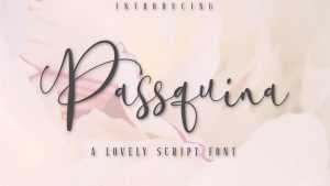 Passquina Script Font › Fontesk