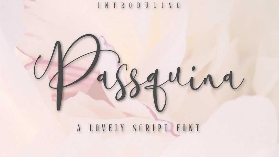 Passquina Script Font › Fontesk
