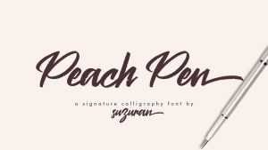 Peach Pen Script Font › Fontesk