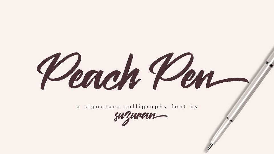 Peach Pen Script Font › Fontesk