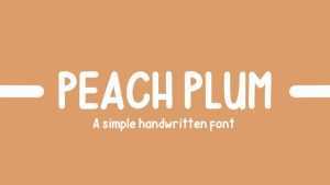 Peach Plum Font › Fontesk