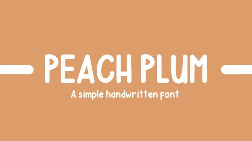 Peach Plum Font › Fontesk