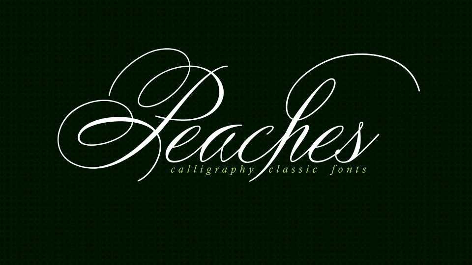 Peaches Script Font › Fontesk