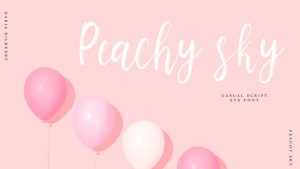 Peachy Sky Script Font › Fontesk