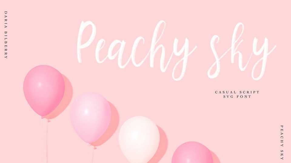 Peachy Sky Script Font › Fontesk