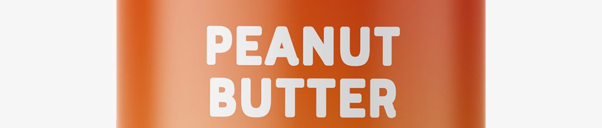 Peanut butter jar mockup Peanut butter jar mockup