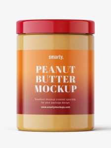 Peanut butter mockup