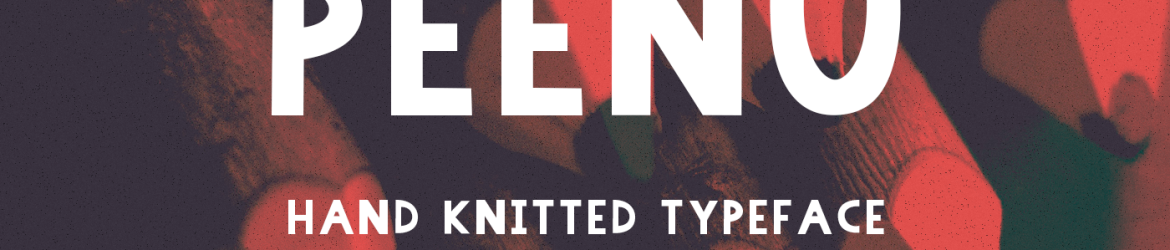 Peenu Hand Knitted Typeface