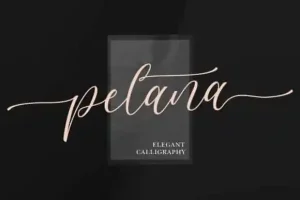 Pelana Calligraphy Font