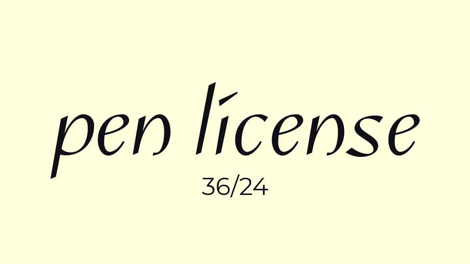 Pen License Font › Fontesk