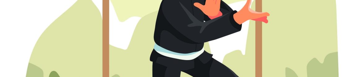 Pencak Silat Vector Illustration (AI)