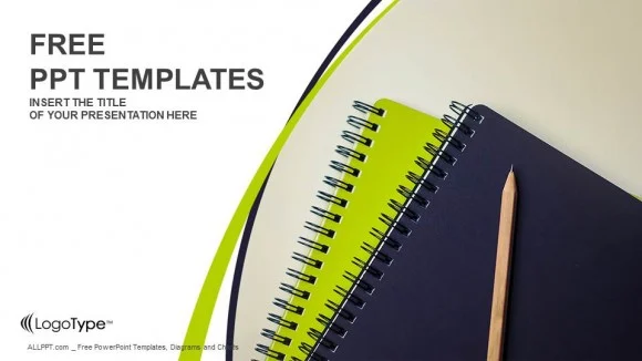 Pencil and Note Books PowerPoint Templates