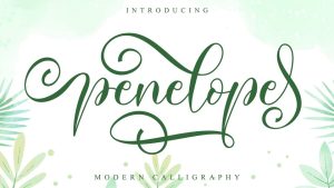 Penelope Script Font › Fontesk