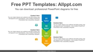 Pentagonal arrow list PowerPoint Diagram Template