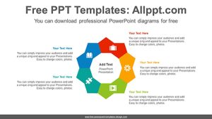 Pentagonal petals PowerPoint Diagram Template