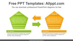 Pentagonal text box PowerPoint Diagram Template