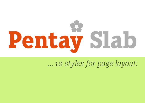 Pentay Slab Book Font