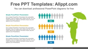 People icon chart PowerPoint Diagram