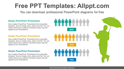 People icon chart PowerPoint Diagram
