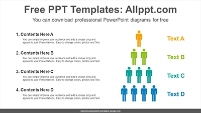 People Icon pyramid PowerPoint Diagram Template