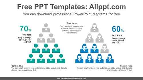 People pyramid chart PowerPoint Diagram Template