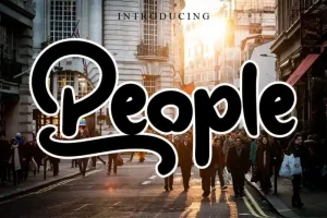 People Script Font
