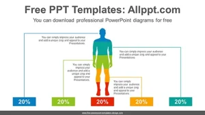 People Silhouette Chart PowerPoint Diagram