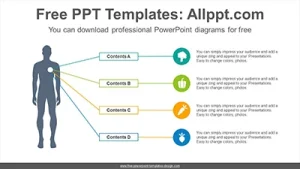 People silhouette PowerPoint Diagram Template