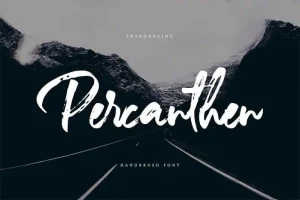 Percanthen Brush Font